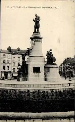 Ak Lille Nord, Statue Pasteur