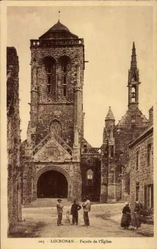 Ak Locronan Finistère, Kirche