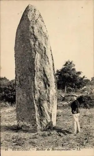 Ak Huelgoat Finistère, Menhir de Herampeulven