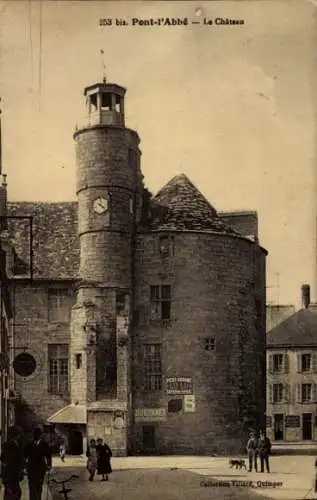 Ak Pont l'Abbé Finistère, Schloss