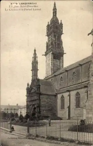 Ak Landerneau Finistère, Kirche St. Houardon