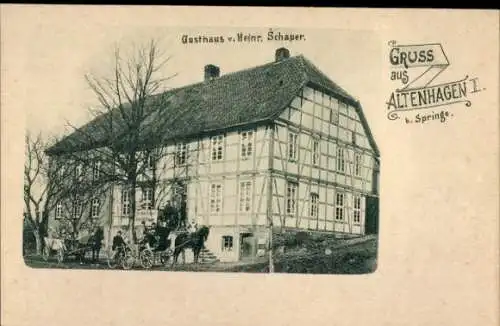 Ak Altenhagen I Springe am Deister, Gasthaus von Heinr. Schaper