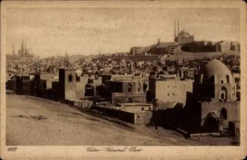 Ak Cairo Kairo Ägypten, Gesamtansicht
