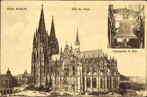 Ak Köln am Rhein, Dom, Kaiserglocke