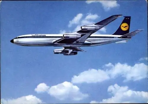 Ak Deutsches Passagierflugzeug, Lufthansa, Boeing 707 Intercontinental Jet