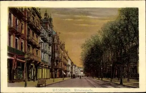 Ak Wiesbaden in Hessen, Wilhelmstraße