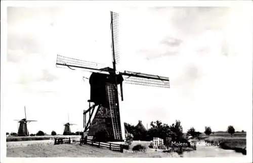 Ak Kinderdijk Molenwaard Südholland Niederlande, Molen