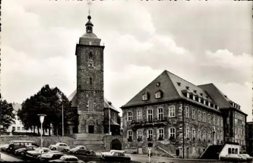 Ak Siegen in Westfalen, Nicolaikirche, Rathaus