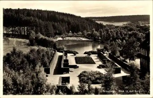 Ak Braunlage im Oberharz, Kurgarten