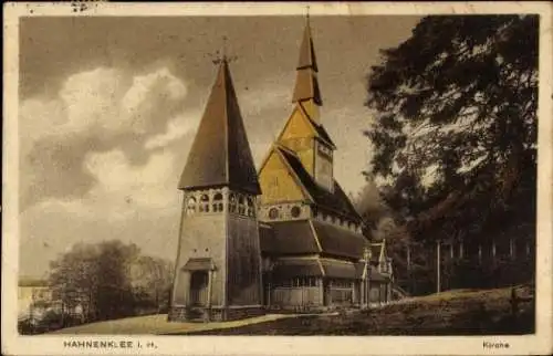 Ak Hahnenklee Bockswiese Goslar im Harz, Kirche