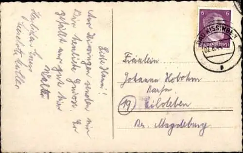 Ak Bad Kissingen Unterfranken Bayern, Konversationshaus, Arkaden-Cafe