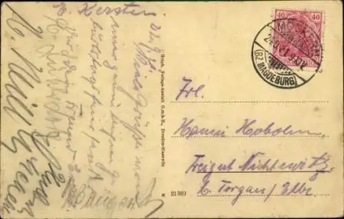 Ak Bad Elmen Salzelmen Schönebeck an der Elbe, Solfontaine am Gradierwerk