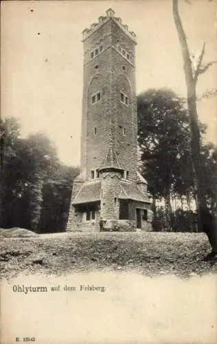 Ak Felsberg Lautertal im Odenwald, Ohly-Tur, Ohlyturm