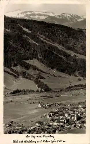 Ak Oberjoch Bad Hindelang im Oberallgäu, Panorama, Hohen Ifen, Hieschbeeg, Hirschberg