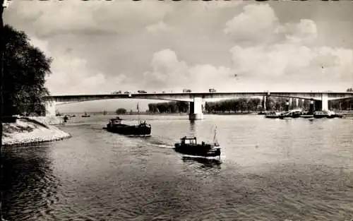 Ak Worms am Rhein, Nibelungenbrücke