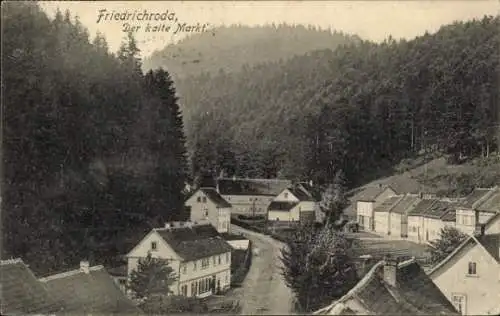 Ak Friedrichroda im Thüringer Wald, Der kalte Markt