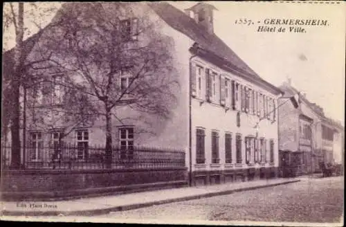 Ak Germersheim am Rhein, Rathaus