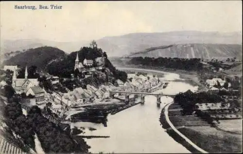 Ak Saarburg an der Saar Bezirk Trier, Panorama