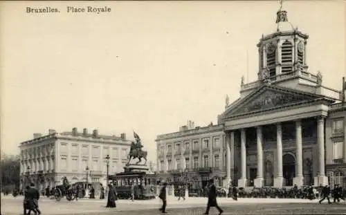 Ak Brüssel Brüssel, Place Royale