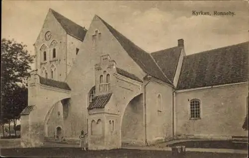 Ak Ronneby Schweden, Kirche