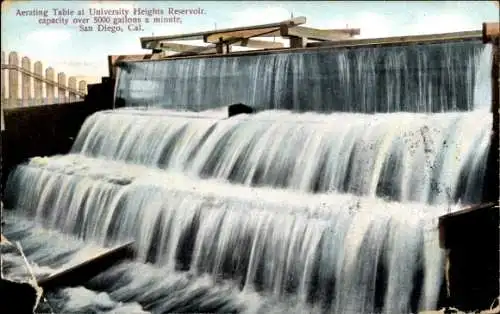 Ak San Diego Kalifornien USA, Aerating Table at University Heights Reservoir