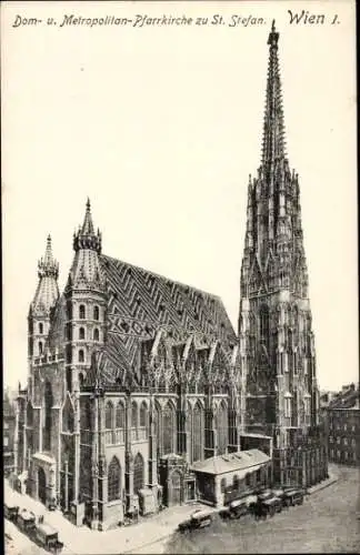 Ak Wien 1 Innere Stadt, Dom- und Metropolitan Pfarrkirche zu St. Stephan