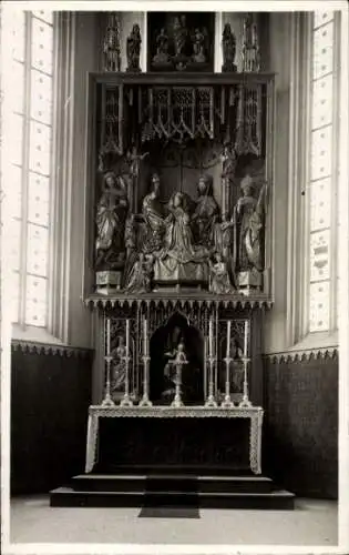 Foto Ak Gries Bozen Bolzano Südtirol, Altar in der Kirche