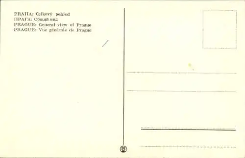 Ak Praha Prag Tschechien, Gesamtansicht