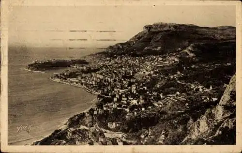 Ak Monte-Carlo Monaco, Grande Corniche