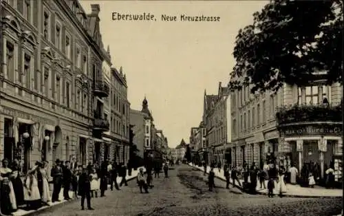 Ak Eberswalde, Neue Kreuzstraße, Geschäft Max von Buren & Co.