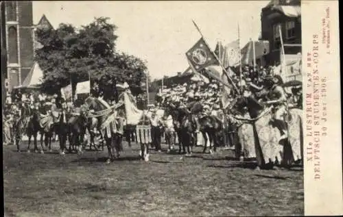 Ak Delft Südholland Niederlande,XIIe Lustrum van het Delftsch Studenten-corps 30 juni 1908