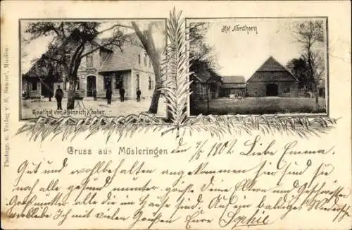 Ak Müsleringen Stolzenau an der Weser, Hof Nordhorn, Gasthof