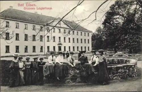 Ak Bad Eilsen Niedersachsen, Großes Logierhaus, Frauengruppe