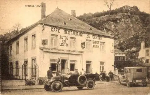 Ak Remouchamps Aywaille Wallonien Lüttich, Café du Centre