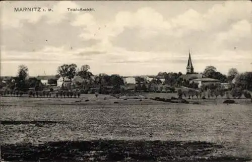 Ak Marnitz in Mecklenburg, Totalansicht