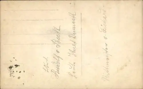 Foto Ak Deutsche Soldaten in Uniformen, Pferd