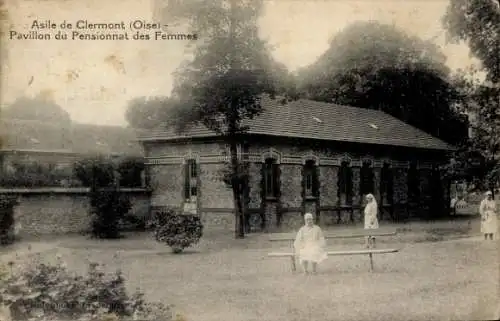 Ak Clermont Oise, Asile, Pavillon du Pensionnat des Femmes