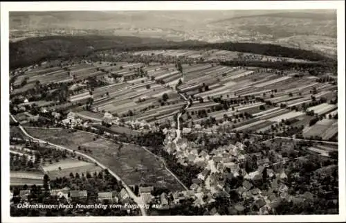 Ak Obernhausen Birkenfeld in Württemberg, Fliegeraufnahme