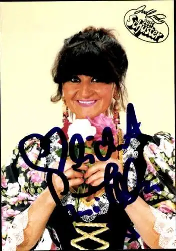 Ak Sängerin Susi Schuster, Jodl Lady, Portrait, Autogramm