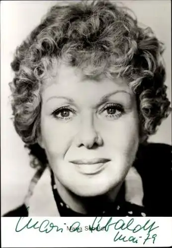 Ak Schauspielerin Maria Sebaldt, Portrait, Locken, Autogramm