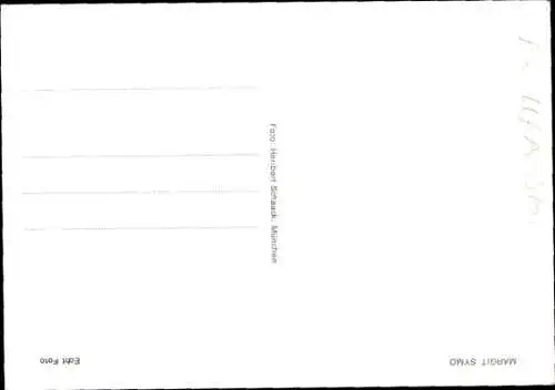 Ak Schauspielerin Margit Symo, Portrait, Autogramm