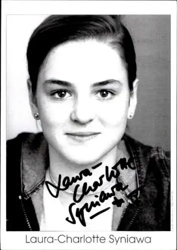 Ak Schauspielerin Laura-Charlotte Syniawa, Portrait, Autogramm