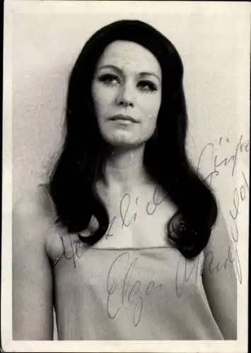 Ak Schauspielerin Elga Mangold, Portrait, Autogramm