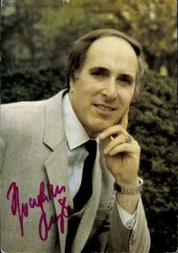 Ak Schauspieler, Moderator und Sänger Hans-Joachim Stiegler, Portrait, Autogramm