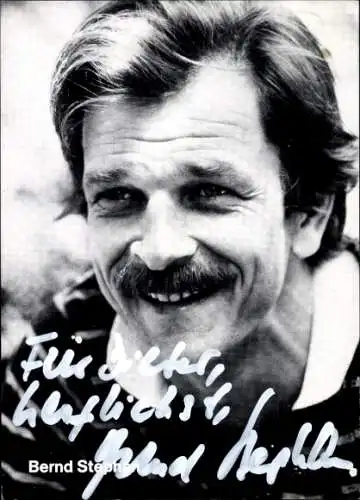 Ak Schauspieler Bernd Stephan, Portrait, Autogramm