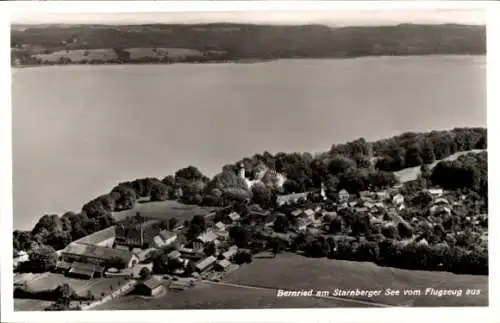 Ak Bernried am Starnberger See Oberbayern, Fliegeraufnahme