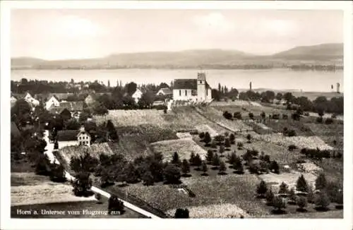 Ak Horn am Untersee Gaienhofen am Bodensee, Fliegeraufnahme