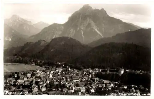 Ak Füssen im Allgäu, Fliegeraufnahme