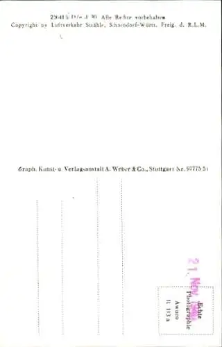 Ak Gauting in Oberbayern, Fliegeraufnahme