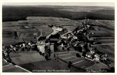 Ak Schöngeising in Oberbayern, Fliegeraufnahme